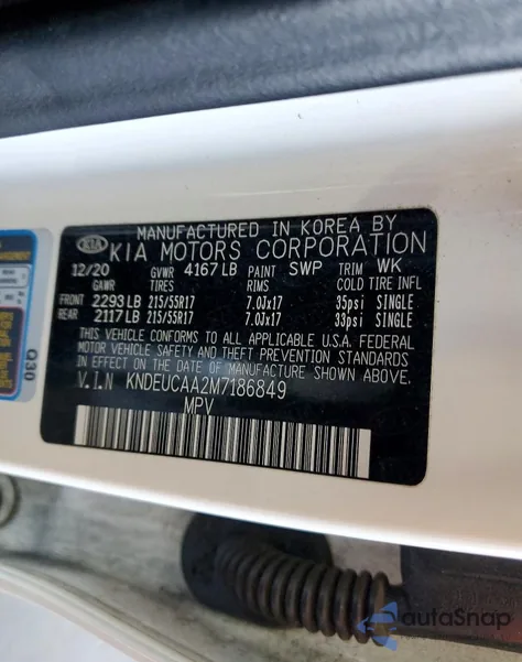 2021 Kia Seltos S z USA, uszkodzony, nr VIN KNDEUCAA2M7186849